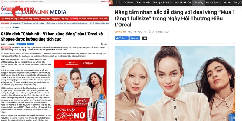 Phân tích chiến lược Marketing của Loreal tại Việt Nam - PR